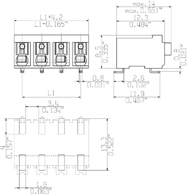 1473770000 Weidmüller PCB Terminal Blocks Image 3