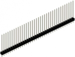 Pin header, 36 pole, pitch 2.54 mm, straight, black, 10048957