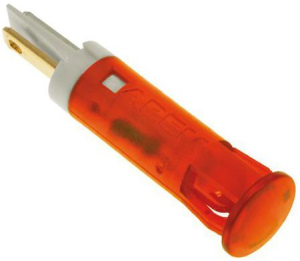 LED signal light, 24 V (DC), orange, Mounting Ø 8 mm, LED number: 1