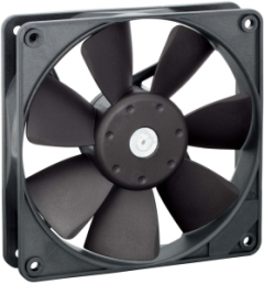 DC axial fan, 12 V, 119 x 119 x 25.4 mm, 168 m³/h, 43 dB, Ball bearing, ebm-papst, 4412 F/2