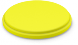 Aperture, round, Ø 17.8 mm, (H) 2.3 mm, yellow, for pushbutton switch, 5.00.888.504/0400