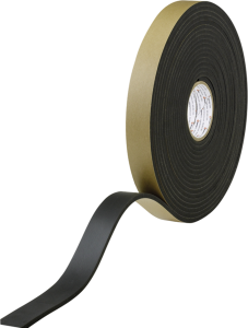 Sealing tape, 12.7 x 3.2 mm, neoprene/nitrile/PVC mixture, black, 15 m, 472061
