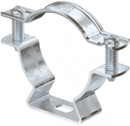 Spacer clamp, max. bundle Ø 44 mm, steel, hot dip galvanized, (L x W) 73 x 16 mm