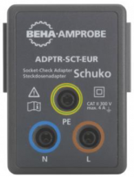 Socket test adapter, for installation tester, ADPTR-SCT-EUR