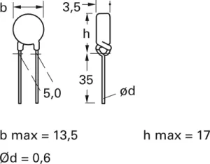 B59950C0120A070 TDK (EPCOS) PTC Thermistors
