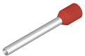 Insulated Wire end ferrule, 1.5 mm², 24 mm/18 mm long, red, 0565600000