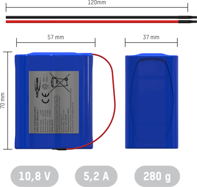 2447-3050-60 Ansmann Rechargeable Battery Packs Image 2
