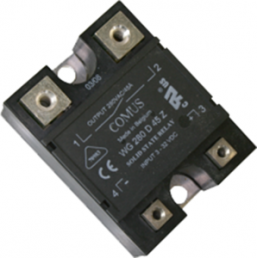 Solid state relay, 3-32 VDC, zero voltage switching, 24-280 VAC, 45 A, PCB mounting, 5720 5383 103