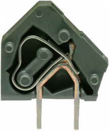 PCB terminal, 1 pole, pitch 5 mm, AWG 28-12, 24 A, cage clamp, dark gray, 236-742