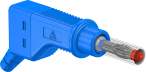 4 mm plug, screw connection, 1.0 mm², CAT II, blue, 66.9327-23