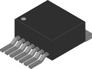 Voltage regulator, 3.3 VDC, 500 mA, positive, TO-263, TLS850D0TAV33ATMA1