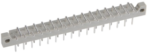 Male connector, 21 pole, pitch 2.5 mm, solder pin, angled, silver-plated, 101E10099X