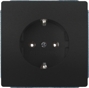 German schuko-style socket, anthracite, 16 A/250 V, Germany, IP20, 5UB1853-0AC01