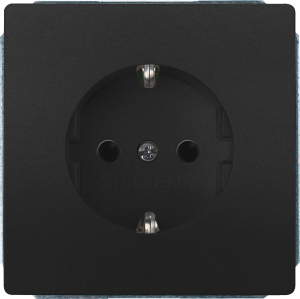 German schuko-style socket, anthracite, 16 A/250 V, Germany, IP20, 5UB1855-0AC01