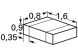 Ceramic capacitor, 10 nF, 50 V (DC), ±10 %, SMD 0603, X7R, 06035C103KAT2A