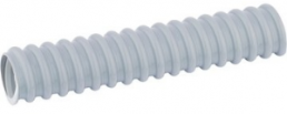 Corrugated hose, inside Ø 12 mm, outside Ø 16.5 mm, BR 25 mm, PVC, gray