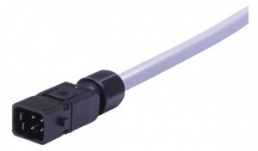 Connection line, 10 m, plug, 3 pole + PE straight to open end, 1.5 mm², 33500600202100