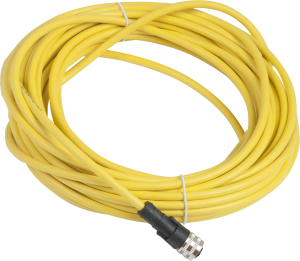 Sensor actuator cable, cable socket to open end, 3 pole, 10 m, PVC, black, 4 A, XZCPV1865L10