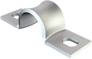Mounting clamp, max. bundle Ø 14 mm, steel, galvanized, (L x W x H) 39 x 12 x 12 mm