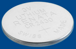 Lithium-button cell, CR2430, 3 V, 300 mAh