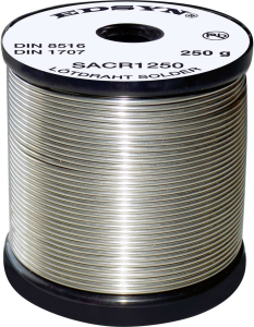 Solder wire, lead-free, SAC (Sn96.5Ag3Cu0.5), Ø 1.5 mm, 250 g