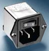 Suppressor filter, 50 to 60 Hz, 1 A, 250 VAC, faston plug 4.8 mm, 2-1609113-2