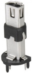 Panel socket, M12, 2 pole, solder connection, straight, 21033392210