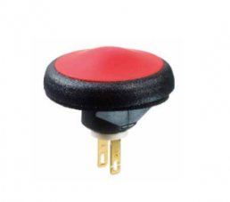 Pushbutton, 1 pole, red, unlit , 0.4 A/32 V, mounting Ø 16 mm, IP67, IFS3Z1AD600