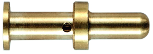 Pin contact, 0.5 mm², AWG 20, crimp connection, gold-plated, 11050006122