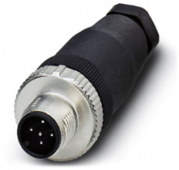 Plug, M12, 5 pole, screw connection, SPEEDCON locking, straight, 1542965