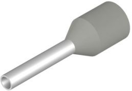 Insulated Wire end ferrule, 0.75 mm², 14 mm/8 mm long, DIN 46228/4, gray, 9028580000