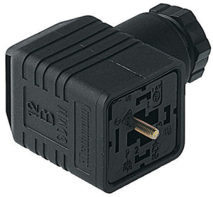Valve connector, DIN shape A, 3 pole + PE, 400 V, 0.25-1.5 mm², 932547200
