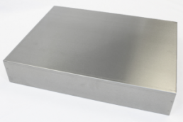 Aluminum enclosure, (L x W x H) 432 x 330 x 51 mm, natural, 1444-17132