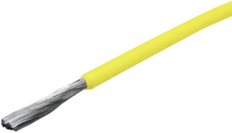 FEP-Stranded wire, high flexible, 0.75 mm², AWG 20, yellow, outer Ø 1.8 mm