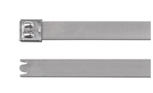 Cable tie, stainless steel, (L x W) 1245 x 16 mm, bundle-Ø 25 to 180 mm, metal, -80 to 538 °C