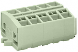 4-wire terminal block Ex e II, 5 pole, pitch 10 mm, 0.08-2.5 mm², AWG 28-12, straight, 23 A, 690 V, spring-cage connection, 264-235