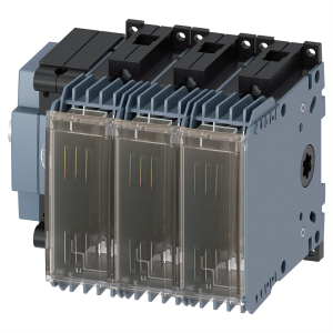 Switch-disconnector with fuse, 3 pole, 63 A, (W x H x D) 167.3 x 122 x 130.5 mm, DIN rail, 3KF1306-4LB11