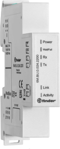 Modbus gateway for power analyzers of the Finder 6M series, (W x H x D) 17.7 x 93.7 x 63.2 mm, 6M.BU.0.024.2200