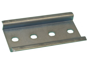 DIN mounting rail section for 6 modules, 17.5 mm, DSW 6