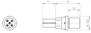 59665 Lumberg Automation Sensor-Actuator Connectors