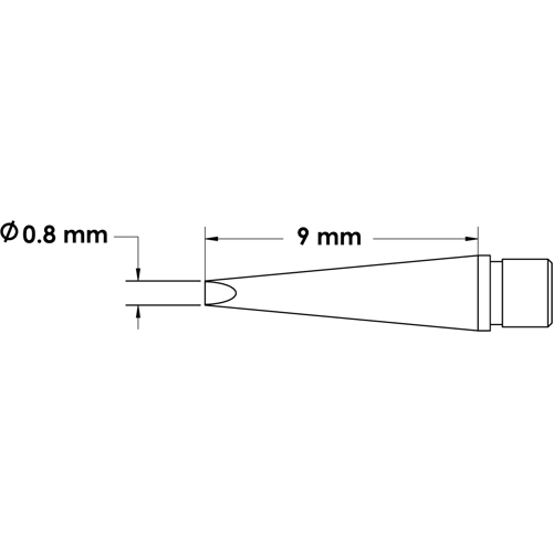 MFT-7CH9008 METCAL Soldering tips, desoldering tips and hot air nozzles Image 3
