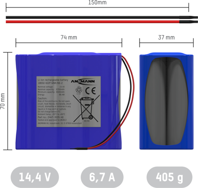 2447-3035-40 Ansmann Rechargeable Battery Packs Image 2