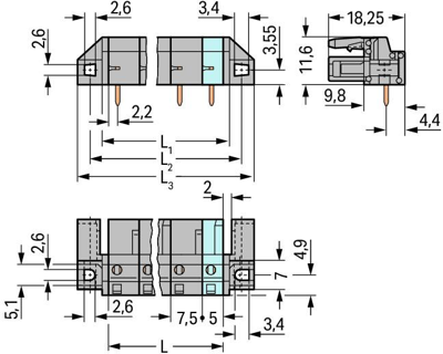 232-843/047-000 WAGO PCB Connection Systems Image 2
