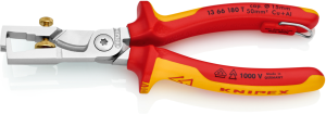 VDE-stripping pliers for Cu Wires, 10 mm², AWG 8, cable-Ø 5 mm, L 180 mm, 216 g, 13 66 180 T