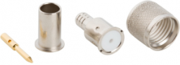 Mini UHF plug 50 Ω, RG-58, RG-141, LMR-195, Belden 7806A, Belden 9311, crimp connection, straight, 081-115N-1000