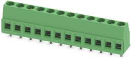 PCB terminal, 12 pole, pitch 5 mm, AWG 26-14, 17.5 A, screw connection, green, 1730117