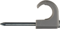 Nail clamp, polypropylene/steel, light gray, (L) 20 mm