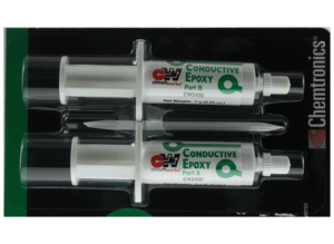 Silver-containing epoxy resin adhesive 7 g syringe, ITW Chemtronics CW2400