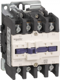 Power contactor, 4 pole, 125 A, 2 Form A (N/O) + 2 Form B (N/C), coil 230 VAC, screw connection, LC1D80008P7