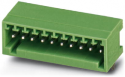 Pin header, 12 pole, pitch 2.5 mm, angled, green, 1881545